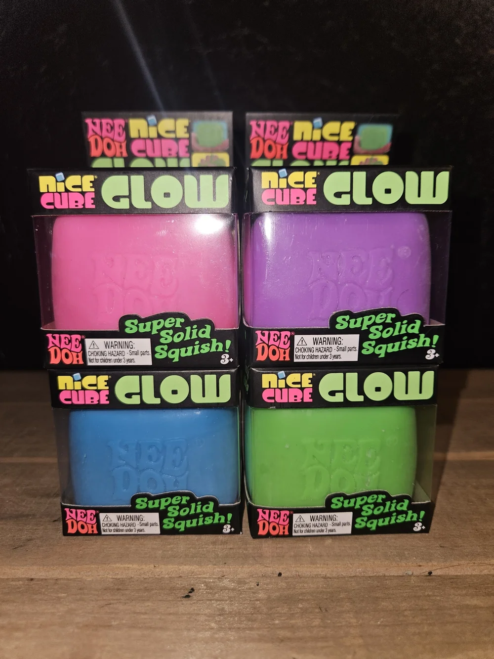 PURPLE Needoh Nice Cube Glow
